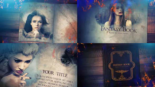 Videohive Fantasy Book Opener Slideshow