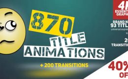 Videohive 870 Title Animations