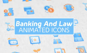VIDEOHIVE BANKING AND LAW MODERN ANIMATED ICONS
