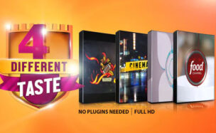 VIDEOHIVE FOUR DIFFERENT TASTE LOGO PACK