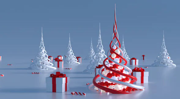 VIDEOHIVE ABSTRACT CHRISTMAS TREES (2 IN 1)