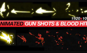 Videohive Gun Shots & Blood Hits – Anime Action Essentials