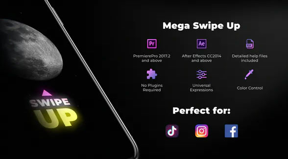 Videohive Mega Swipe Up Premiere Pro