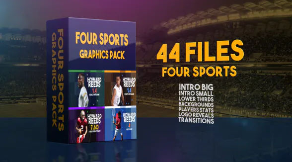 Videohive Four Sports Graphics Pack 24143666