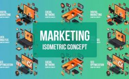 Videohive Digital Marketing - Isometric Concept