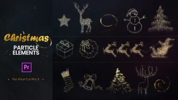 Videohive Christmas Particle Elements for Premiere Pro