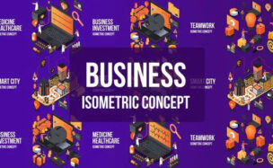 Videohive Business Investment- Isometric Concept