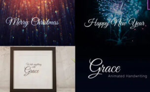 Videohive Grace – Animated Handwriting Typeface