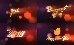 Videohive New Year Wishes – 3D Logo Text