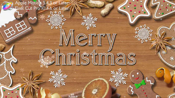 Videohive Christmas Cookies Promo Apple Motion