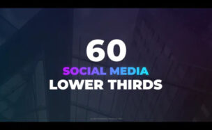 Videohive 60 Social Media Lower Thirds