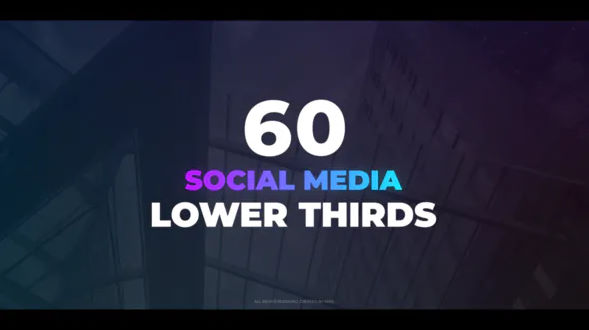 Videohive 60 Social Media Lower Thirds
