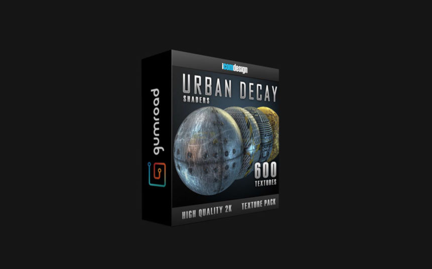 Icomdesign Urban Decay Shader Pack for Element 3D preview
