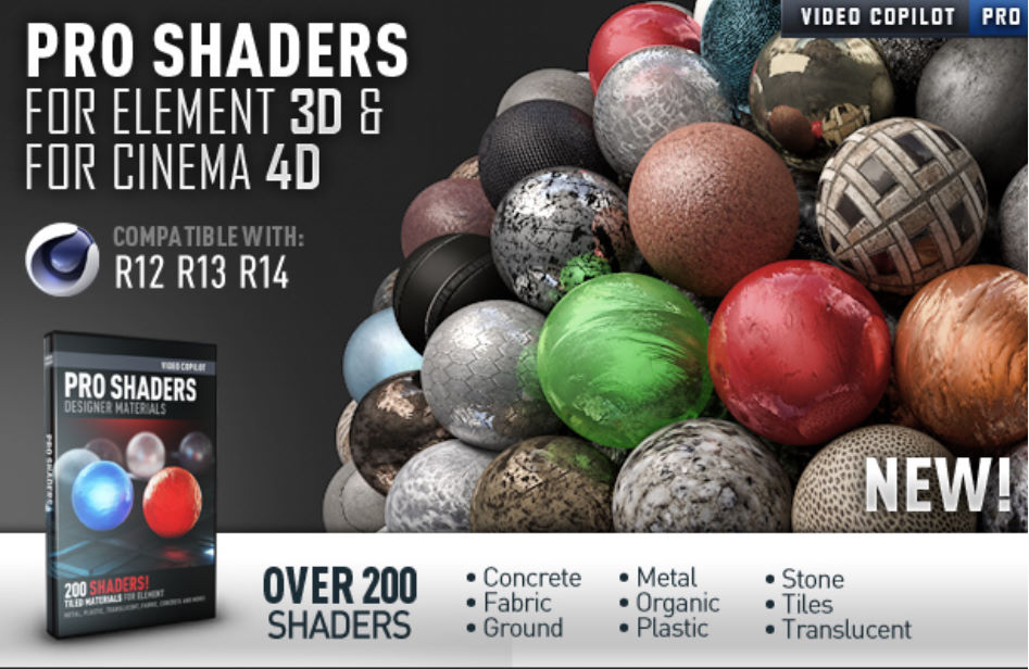 Video Copilot Pro Shaders for Cinema 4D INTRO HD