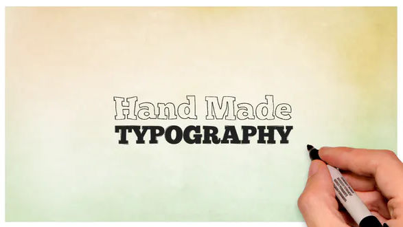 Videohive Hand Drawn Typography 11929664