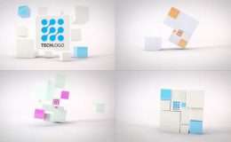 Videohive Clean Dynamic Cubes Logo Reveals
