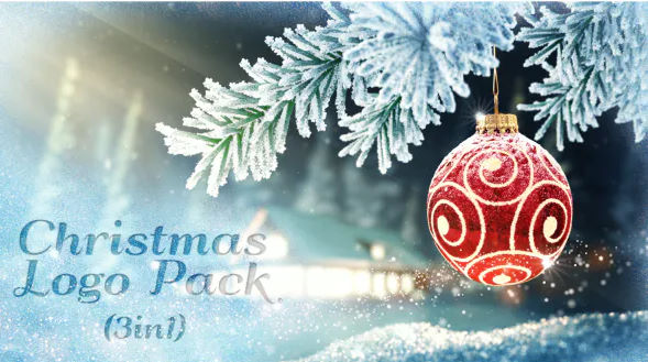 VIDEOHIVE CHRISTMAS LOGO PACK 3 IN 1