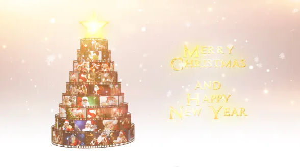 VIDEOHIVE MERRY CHRISTMAS FILM REEL WISHES