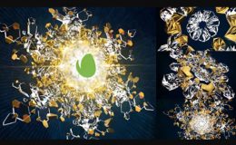 Videohive Brilliant Snowflake/ Winter Logo Opening/ Gold and Ice Intro/ New Year Celebration/ Christmas Mood