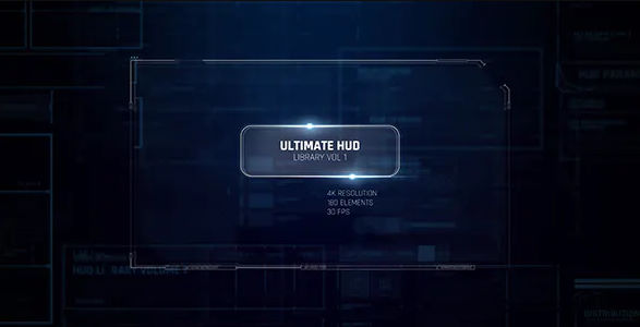 Videohive Ultimate HUD Library vol. 1/ Dron Ui Future Space Package/ Cyber Space Screens/ Circles/ Line/ Grid