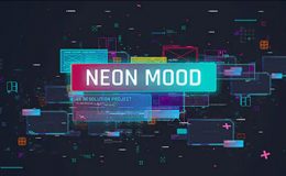 videohive Neon Mood Slideshow/ Bright Coloful Slide/ 3D Camera Move/ HUD UI Stylish Promo/ Digital Transitions