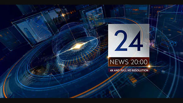 Videohive Breaking NEWS 24 TV Broadcast Package/ Business and Political Summit/ Glass Cube Intro/ HUD UI Text