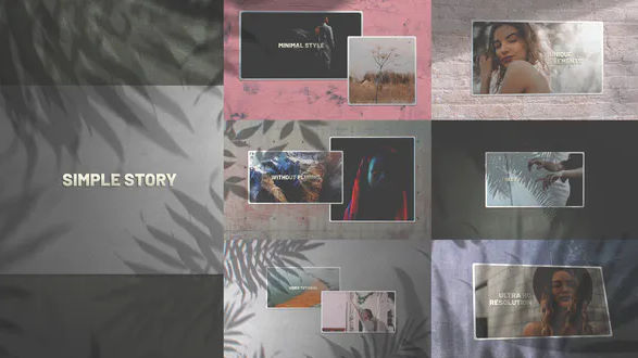 Videohive Simple Story/ Minimal Slides/ Clean Slideshow/ Travel Cinematic Opener/ Lovely Slideshow/ Art Shadow