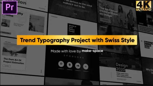 Videohive Swiss Typography Pack for Premiere Pro Essential Graphics