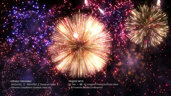 Videohive Editable Fireworks Template