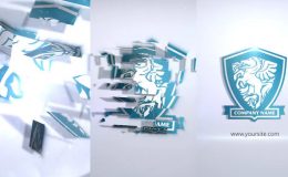 Videohive Crystal Parts Logo Sting