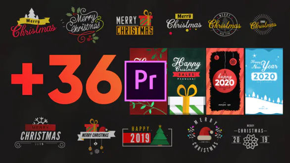 Videohive Christmas Elements Pack-MOGRT