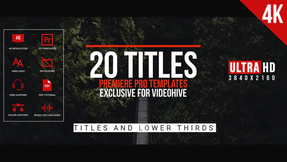VIDEOHIVE MODERN MINIMAL TITLES FOR PREMIERE PRO