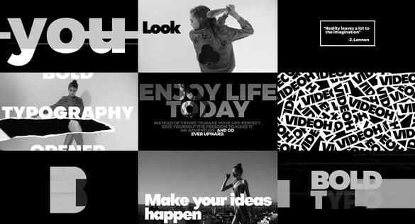 Videohive Bold Typo Opener Titles for Premiere Pro