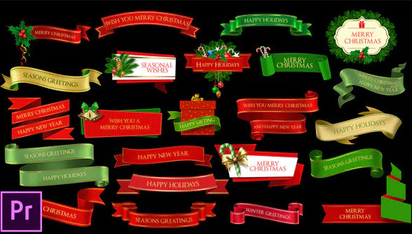 Videohive Christmas Lowerthirds and Banners