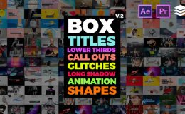 VIDEOHIVE BOX AUTO RESIZING TITLES PACK