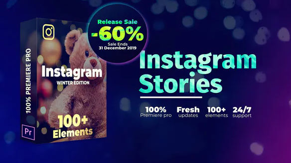 VIDEOHIVE INSTAGRAM STORIES FOR PREMIERE PRO INTRO HD