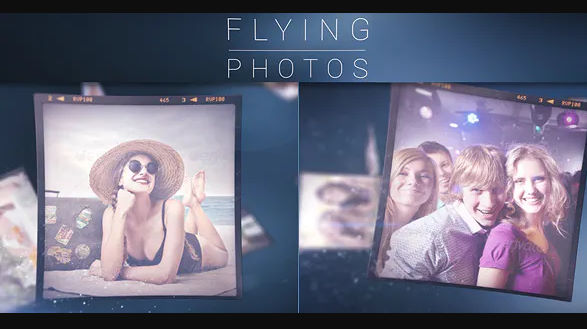 Videohive Flying Photos Photo Gallery