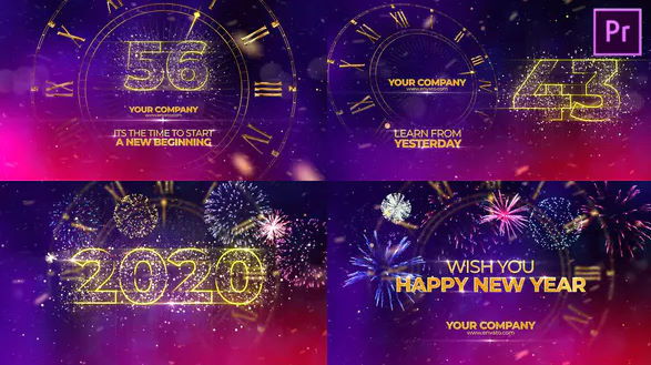 VIDEOHIVE NEW YEAR COUNTDOWN 2020 PREMIERE PRO