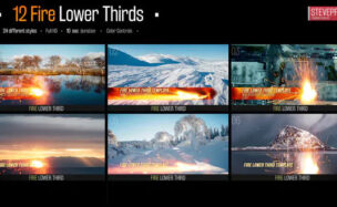 VIDEOHIVE FIRE ACTION LOWER THIRDS