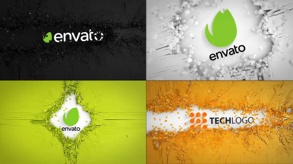 Videohive Abstract Cubes Logo Reveals