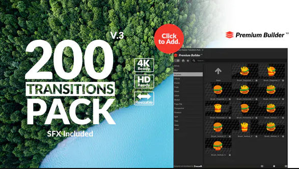 VIDEOHIVE TRANSITIONS PACK V3 21721120