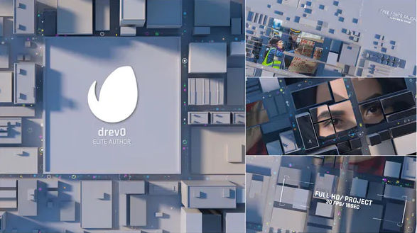 VIDEOHIVE CITY OPENING/ TOWN INTRO/ 3D ROOF OF THE BUILDING/ SOCIAL DRAMATIC LOGO REVEAL/ ECONOMICS & POLITICS
