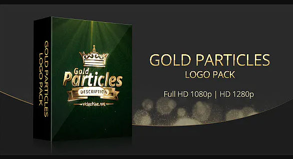 VIDEOHIVE GOLD PARTICLES LOGO PACK