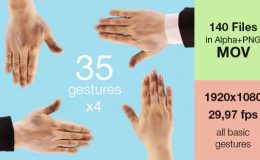 Videohive Hand Touch Gestures (Stock Footage)