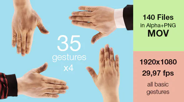 Videohive Hand Touch Gestures (Stock Footage)