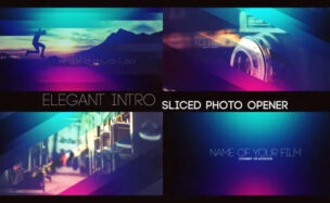Videohive Elegant Intro Sliced Photo Opener