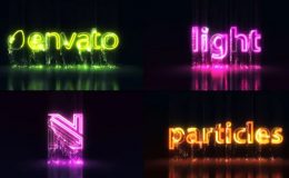VIDEOHIVE LIGHT PARTICLES LOGO | TITLES