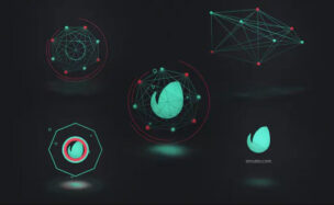 VIDEOHIVE CONNECTED SHAPES LOGO REVEAL