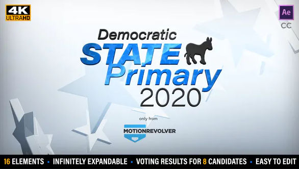 Videohive – State Primary or Caucus Election Results Kit