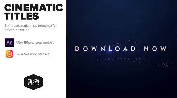 VIDEOHIVE CINEMATIC PROMO TITLES FOR INSTA & BROADCAST